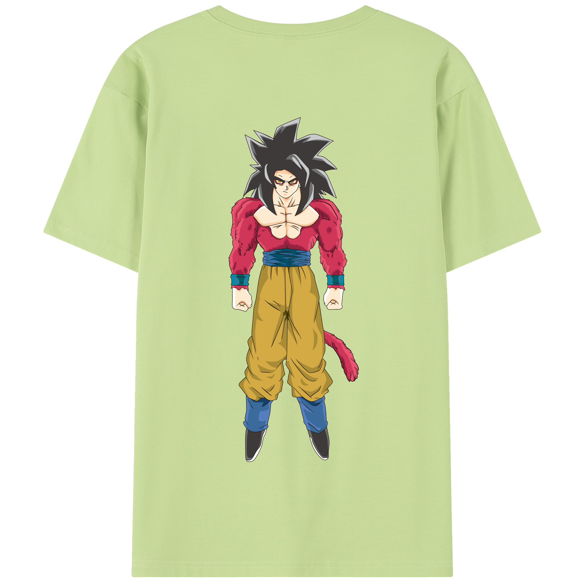 （画像用） ドラゴンボール 孫悟空（そん ごくう）Son Goku カカロット DRAGON BALL Kakarotto 綿100％半袖Tシャツ（背面プリント）